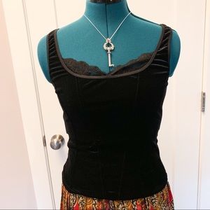 Stretchy Anthropologie Velvet Cami Top